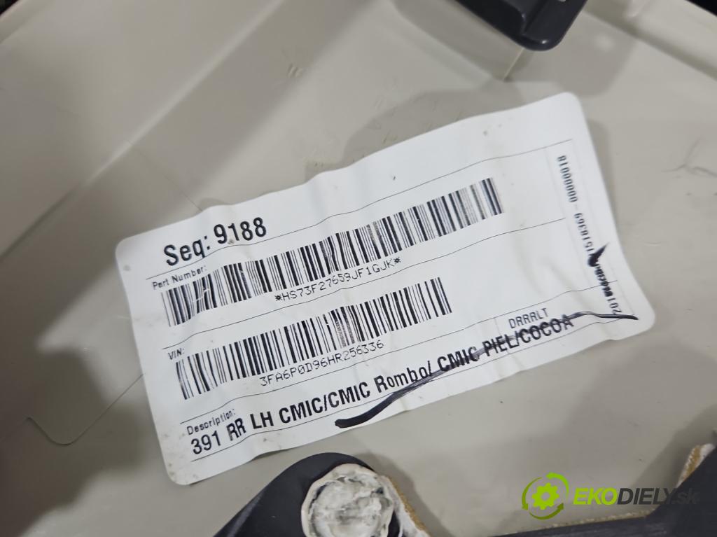 Ford Fusion USA 2012-2020 2.0 EcoBoost: 241KM automatic 177 kW 1999 cm3 4- Čalounictví: dvere predné ľavé