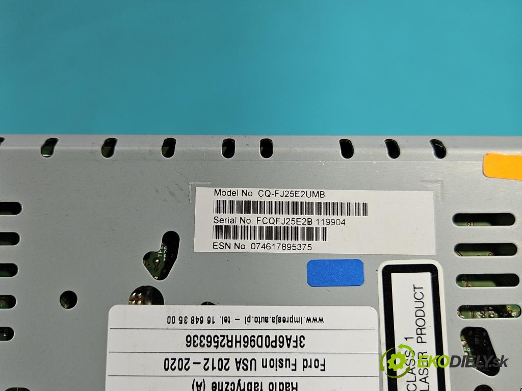 Ford Fusion USA 2012-2020 2.0 EcoBoost: 241KM automatic 177 kW 1999 cm3 4- Radio originál HS7T-19C107-AA