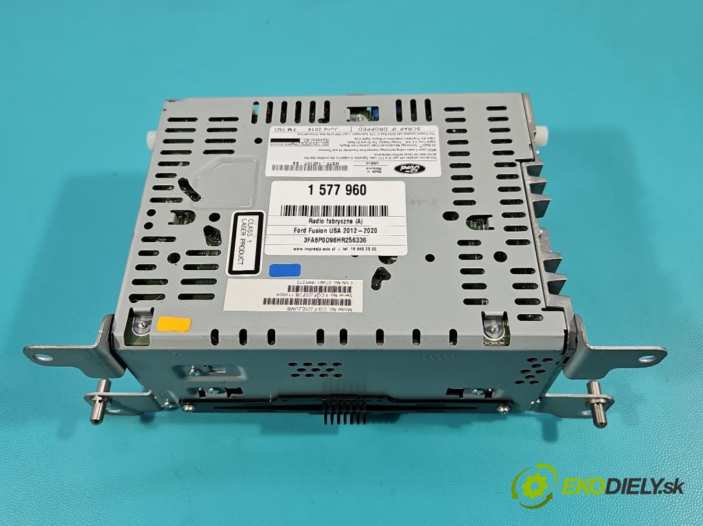 Ford Fusion USA 2012-2020 2.0 EcoBoost: 241KM automatic 177 kW 1999 cm3 4- Radio originál HS7T-19C107-AA