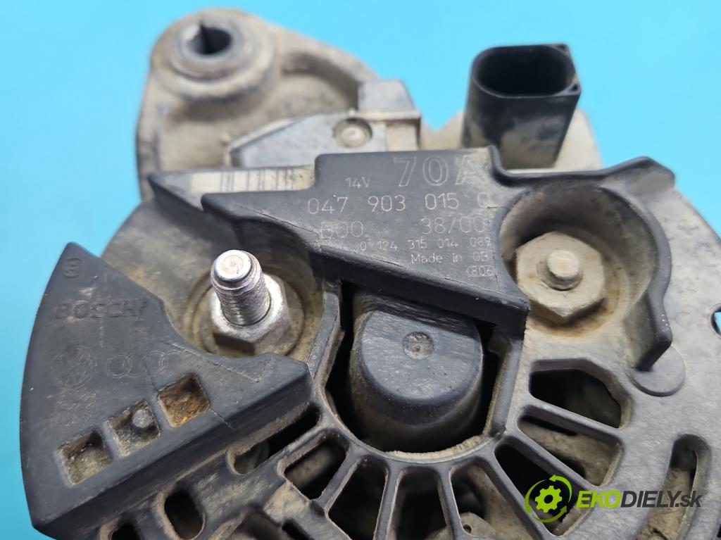 Skoda Fabia I 1999-2007 1.4 mpi 68 hp manual 50 kW 1397 cm3 5- Alternator 047903015Q (Alternátor)