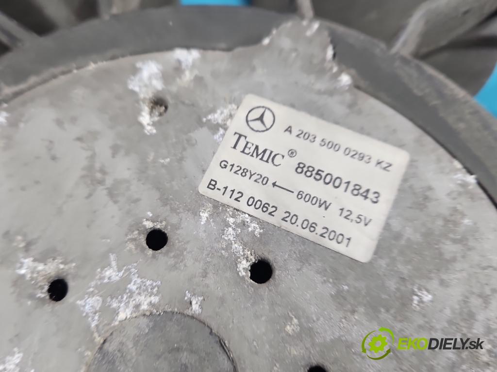 Mercedes C W203 2000-2007 2.0 kompressor 163 hp manual 120 kW 1998 cm3 4- ventilátor chladič A2035000293