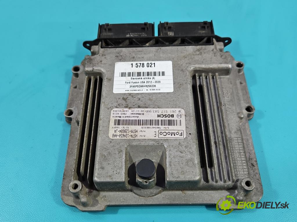 Ford Fusion USA 2012-2020 2.0 EcoBoost: 241KM automatic 177 kW 1999 cm3 4- riadiaca jednotka motora 0261S17583