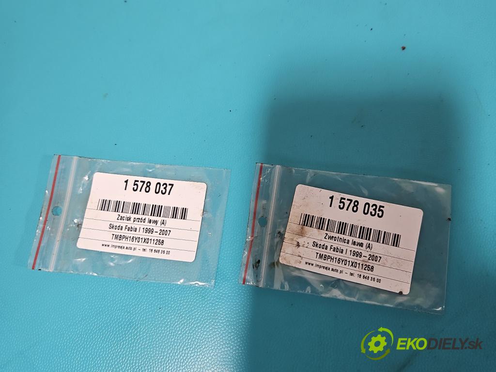Skoda Fabia I 1999-2007 1.4 mpi 68 HP manual 50 kW 1397 cm3 5- brzdič predné ľavý  (Kľučka dverí ostatné)