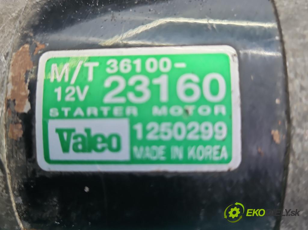 Hyundai Tucson I 2004-2009 2.0 16V XD20: 141 HP  104 kW 1975 cm3 5- štartér 36100-23160 (Štartér)