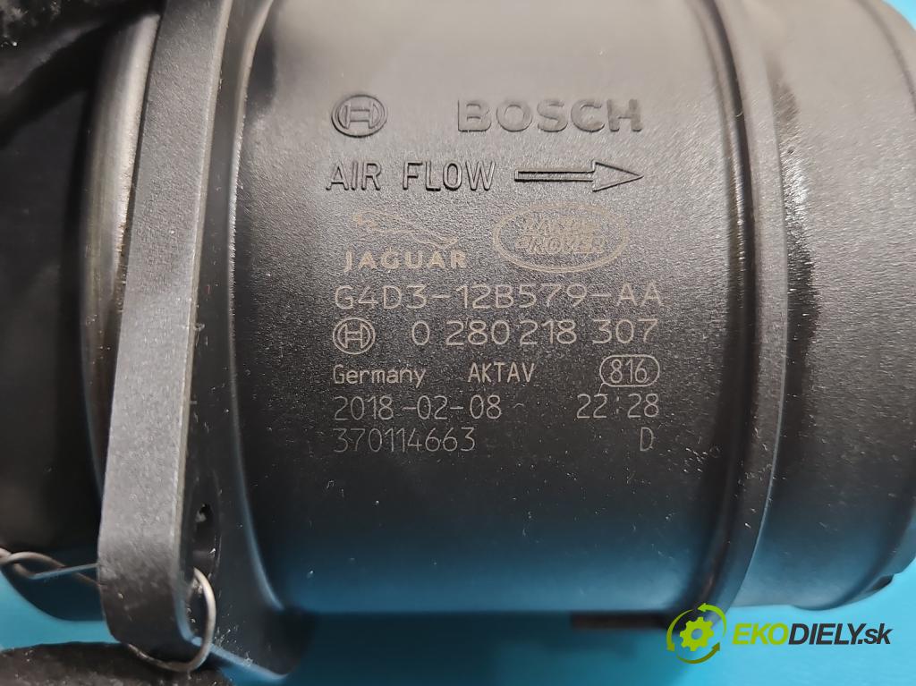 Jaguar F-Pace 16- 2.0d 241KM automatic 177 kW 1999 cm3 5- váha vzduchu G4D3-12B579-AA (Snímač hmotnosti vzduchu)