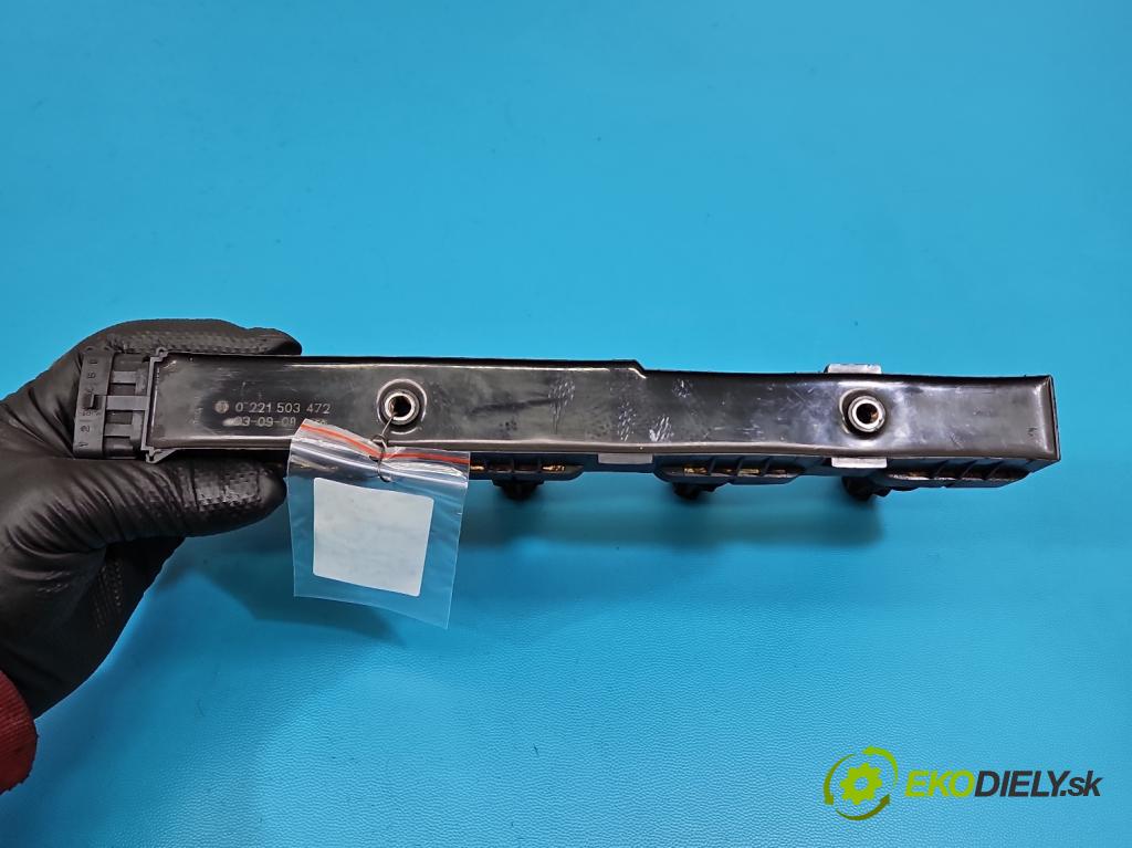 Opel Corsa C 2000-2006 1.2 16V 75 HP manual 55 kW 1199 cm3 3- cievka zapaľovacia 0221503472 (Zapaľovacia cievka)