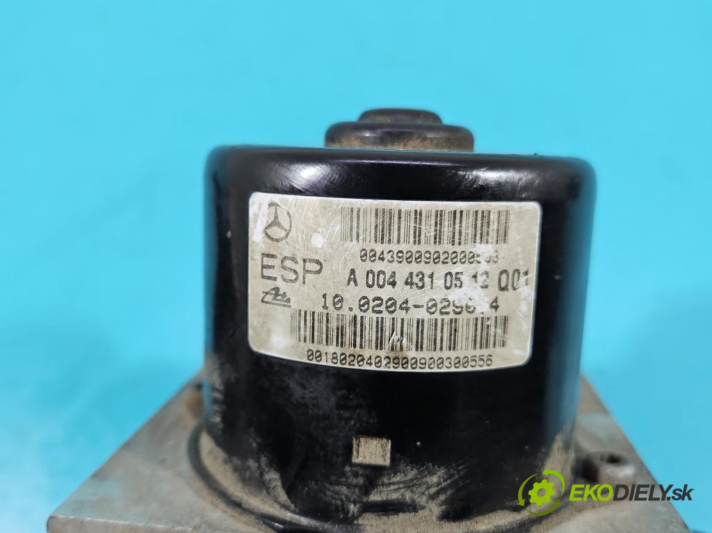 Mercedes C W203 2000-2007 2.0 kompressor 163 HP manual 120 kW 1998 cm3 4- čerpadlo abs A0044310512 (Pumpa ABS)