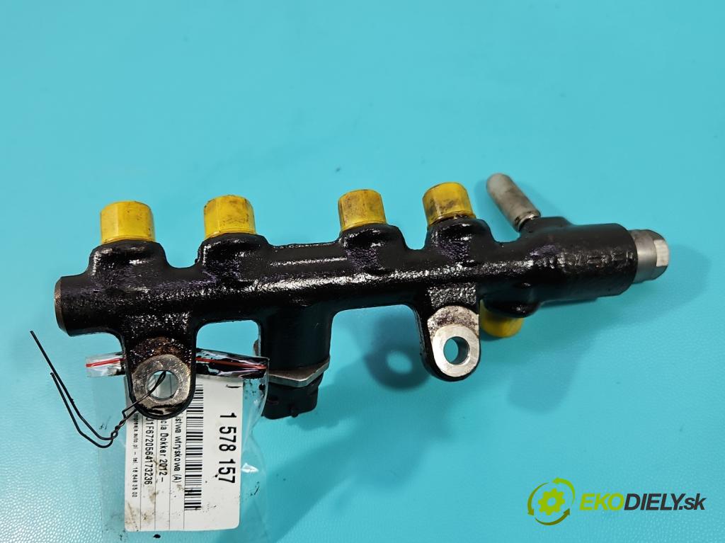 Dacia Dokker 2012- 1.5 dci 95 HP manual 70 kW 1461 cm3 5- lišta vstrekovacia 0281007280 (Vstrekovacia lišta)