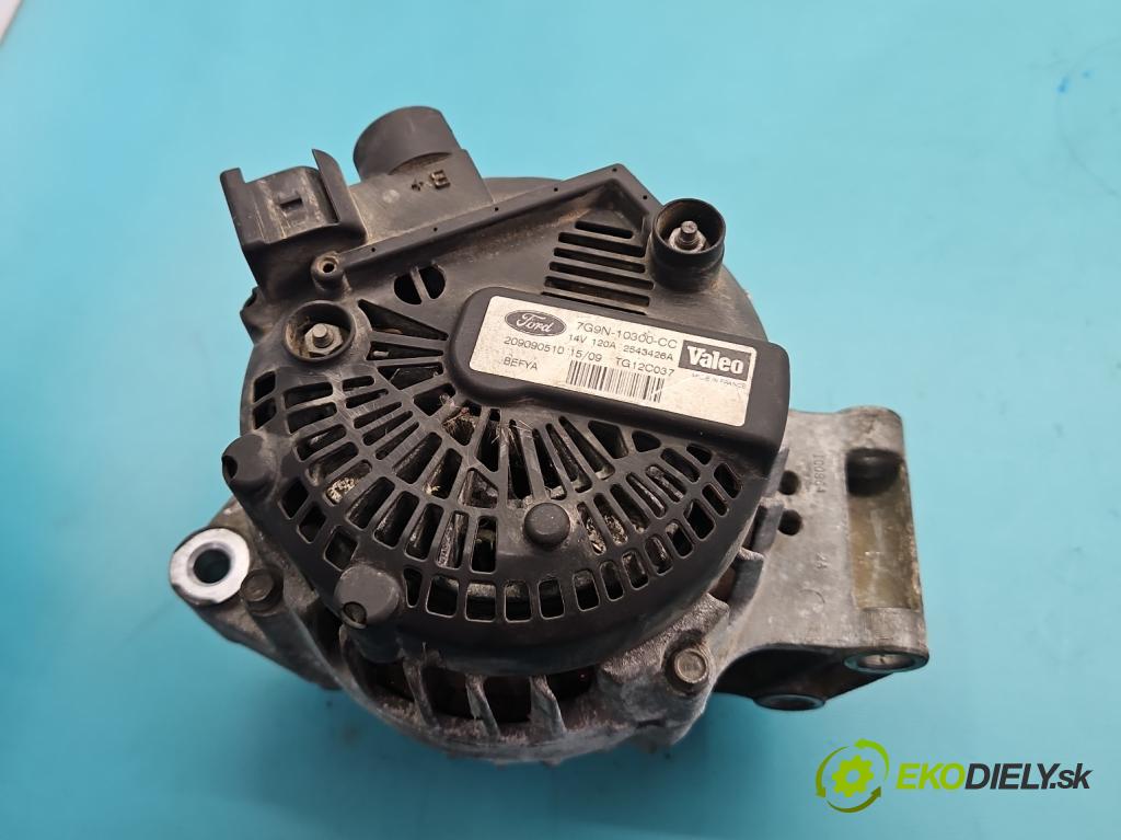 Ford Fiesta Mk7 2008-2017 1.2 16V 82 HP manual 60 kW 1242 cm3 3- Alternator 7G9N-10300-CC (Alternátor)