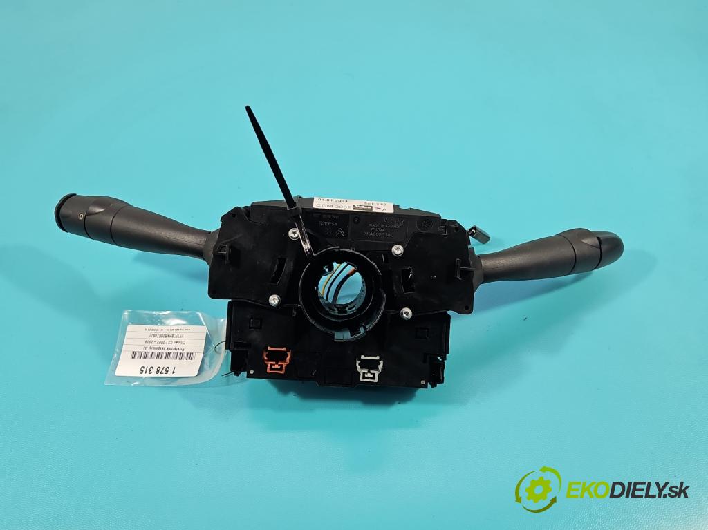 Citroen C3 I 2002-2009 1.4 hdi 68 hp manual 50 kW 1398 cm3 5- Přepínač sdružený 96474013XT (Páčky pod volantem)