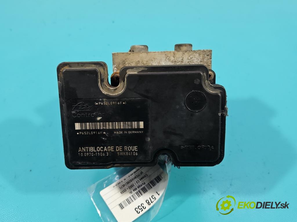 Citroen C3 I 2002-2009 1.4 hdi 68 HP manual 50 kW 1398 cm3 5- čerpadlo abs 9641965380 (Pumpa ABS)