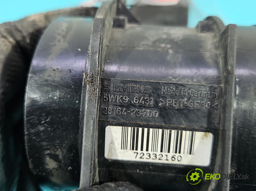 Hyundai Tucson I 2004-2009 2.0 16V XD20: 141 HP  104 kW 1975 cm3 5- průtokoměr: 5WK96431 (Váha vzduchu)