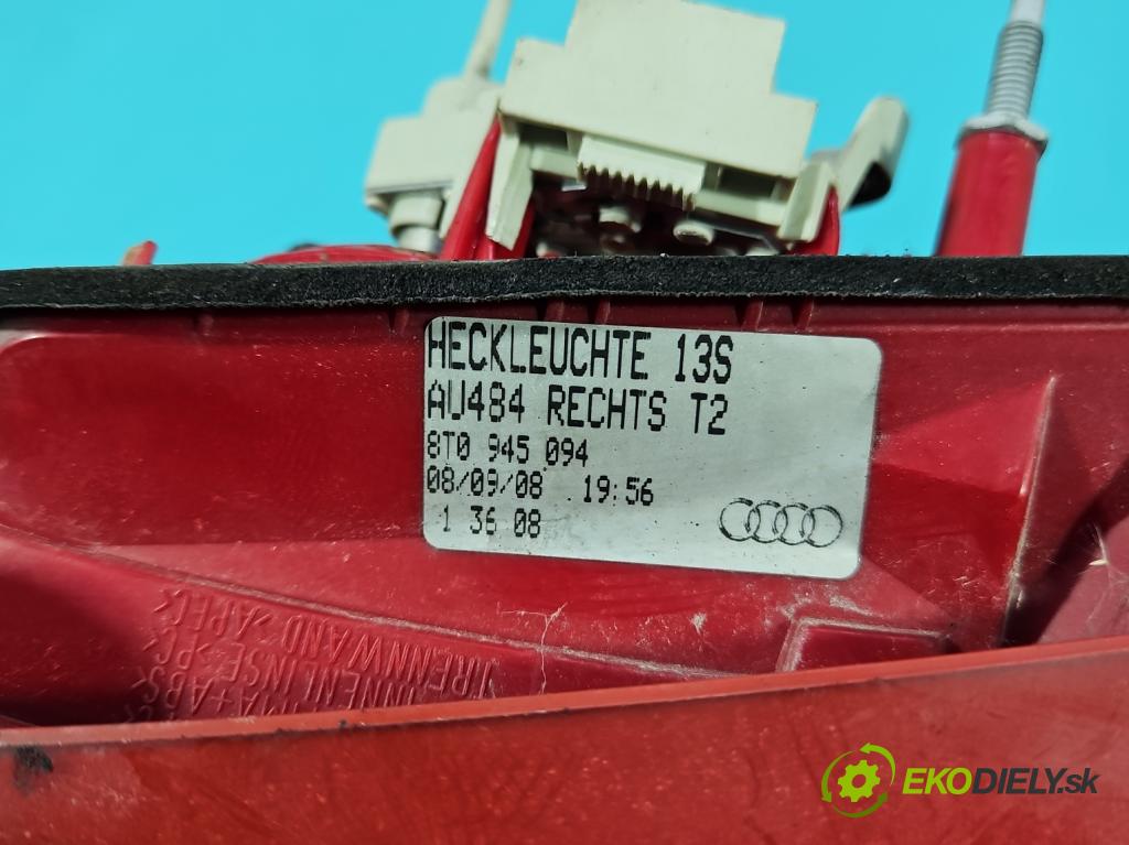 Audi A5 8T 2007-2016 1.8 TFSI 170 hp manual 125 kW 1798 cm3 2- světlo zadní pravé 8T0945094 (Klika dveří ostatní)