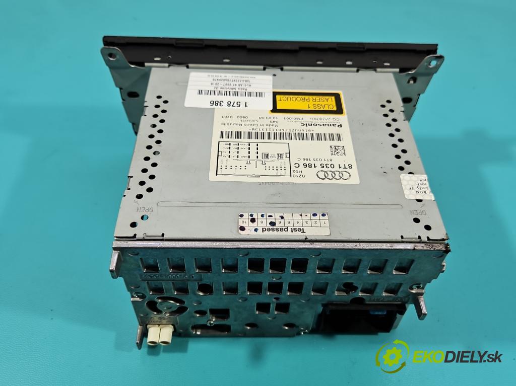 Audi A5 8T 2007-2016 1.8 TFSI 170 HP manual 125 kW 1798 cm3 2- Radio originál 8T1035186C