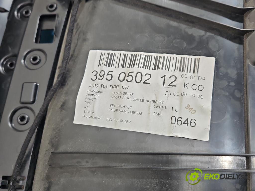 Audi A5 8T 2007-2016 1.8 TFSI 170 hp manual 125 kW 1798 cm3 2- Tapacír: dveře přední pravé 8T18671061FV