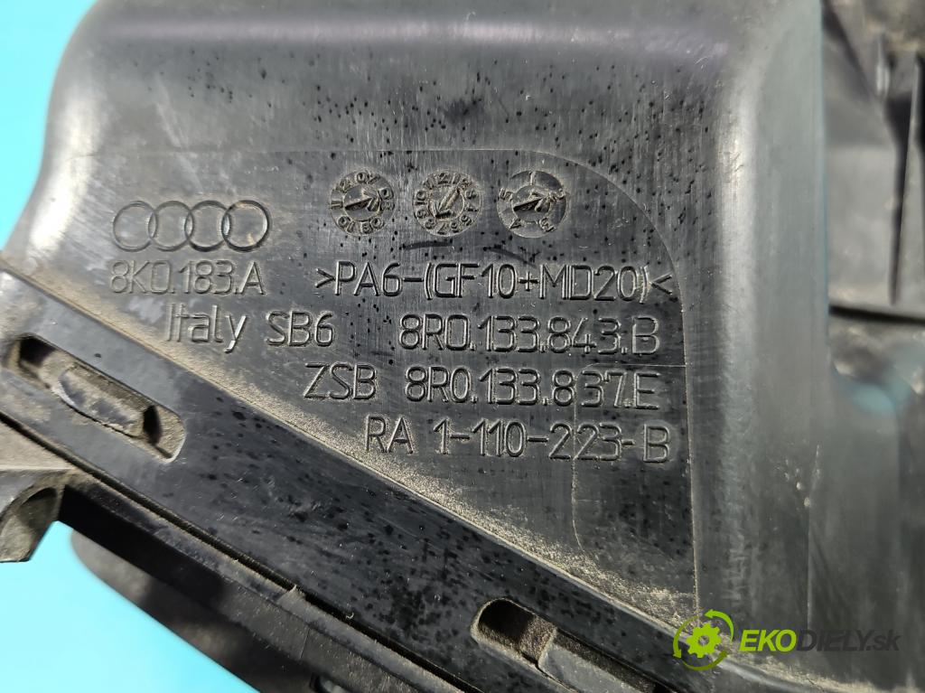 Audi A5 8T 2007-2016 1.8 TFSI 170 hp manual 125 kW 1798 cm3 2- obal filtra vzduchu 8R0133835F (Kryt vzduchového filtru)