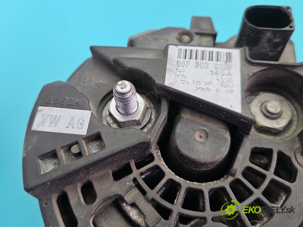 Vw Passat B6 2005-2010 2.0 TFSI 200 HP automatic 147 kW 1984 cm3 5- Alternator 06F903023F (Alternátor)