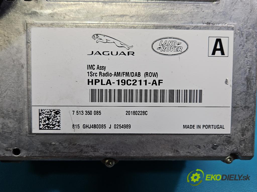 Jaguar F-Pace 16- 2.0d 241KM automatic 177 kW 1999 cm3 5- Radio originál HPLA-19C211-AF