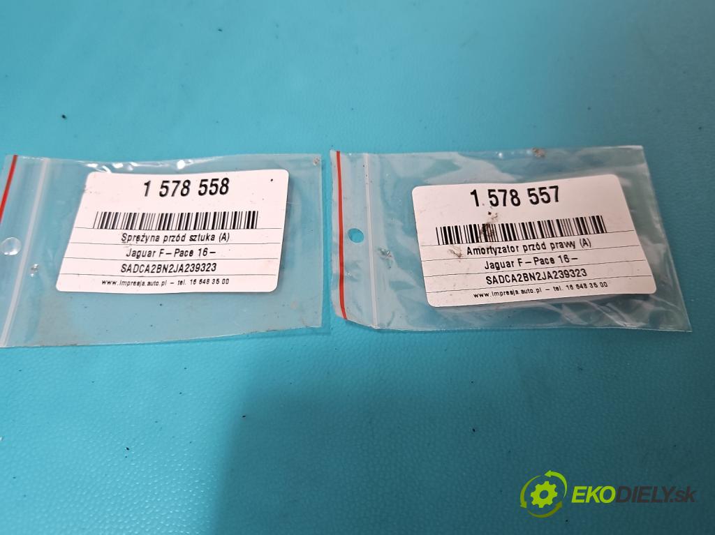 Jaguar F-Pace 16- 2.0d 241KM automatic 177 kW 1999 cm3 5- tlmič predné pravý HK83-18B036-MF (Kľučka dverí ostatné)