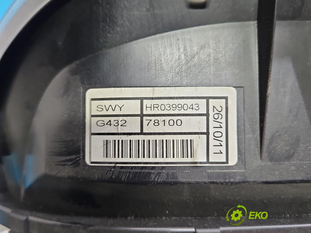 Honda CR-V III 2006-2011 2.2 i-CTDi 150 HP manual 110 kW 2199 cm3 5- prístrojovka/ budíky HR0399043 (Prístrojová doska)