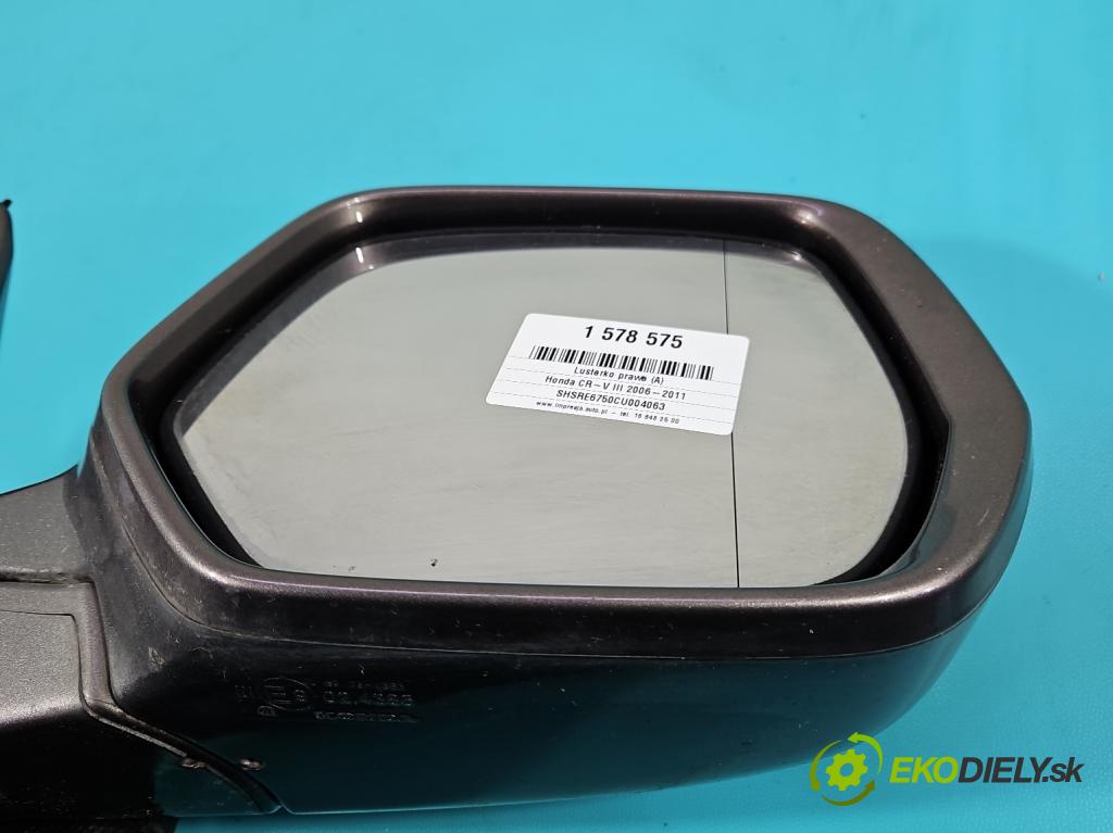 Honda CR-V III 2006-2011 2.2 i-CTDi 150 HP manual 110 kW 2199 cm3 5- zrkadlo pravé  (Kľučka dverí ostatné)