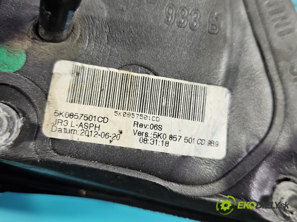 Vw Golf VI 2008-2013 1.6 tdi 105 HP manual 77 kW 1598 cm3 5- zrkadlo ľavé  (Kľučka dverí ostatné)