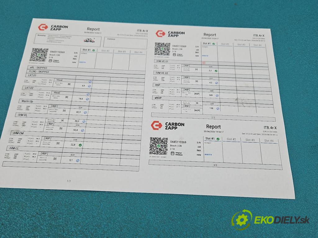 Skoda Yeti 2009-2017 2.0 tdi 110 HP manual 81 kW 1968 cm3 5- vstrek 0445110369 (Vstrekovač paliva)