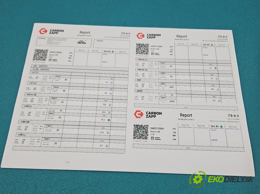 Skoda Yeti 2009-2017 2.0 tdi 110 HP manual 81 kW 1968 cm3 5- vstrek 0445110369 (Vstrekovač paliva)