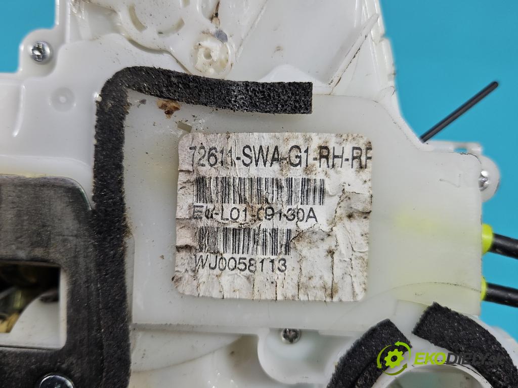 Honda CR-V III 2006-2011 2.2 i-CTDi 150 HP manual 110 kW 2199 cm3 5- zámok zadné pravý 72611-SWA-G1