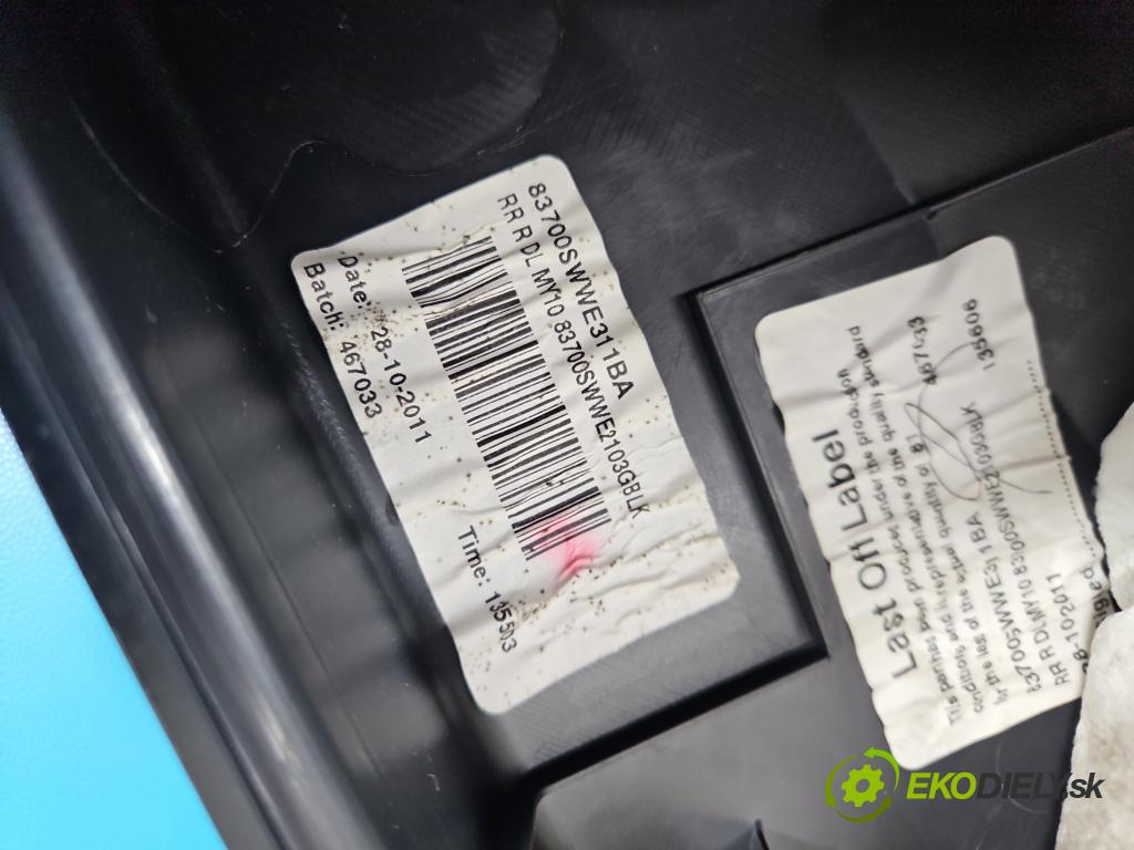 Honda CR-V III 2006-2011 2.2 i-CTDi 150 HP manual 110 kW 2199 cm3 5- Čalounictví: dvere zadné pravé 83700-SWWA-E010