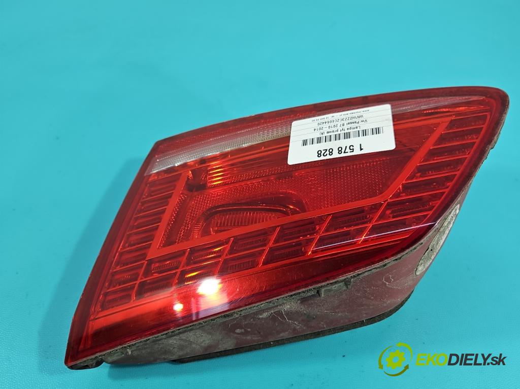 Vw Passat B7 2010-2014 2.0 tdi 140 hp manual 103 kW 1968 cm3 5- světlo zadní pravé  (Klika dveří ostatní)