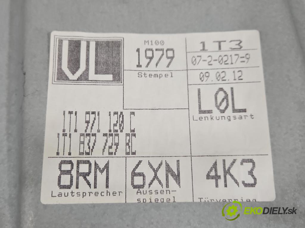 Vw Touran I 2003-2015 2.0 tdi 140 HP manual 103 kW 1968 cm3 5- mechanizmus okna predné ľavý 5K0969793C