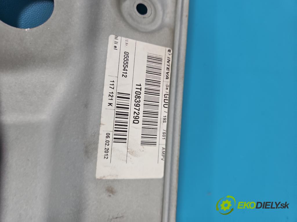 Vw Touran I 2003-2015 2.0 tdi 140 HP manual 103 kW 1968 cm3 5- mechanizmus okna zadné ľavý 1T0839755H