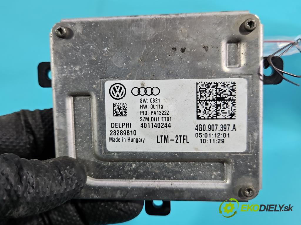 Vw Touran I 2003-2015 2.0 tdi 140 hp manual 103 kW 1968 cm3 5- měnič xenon 4G0907397A (Řídící jednotka xenonu)