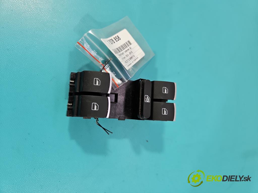 Vw Touran I 2003-2015 2.0 tdi 140 HP manual 103 kW 1968 cm3 5- prepínač okien spätných zrkadiel 5K4959857A