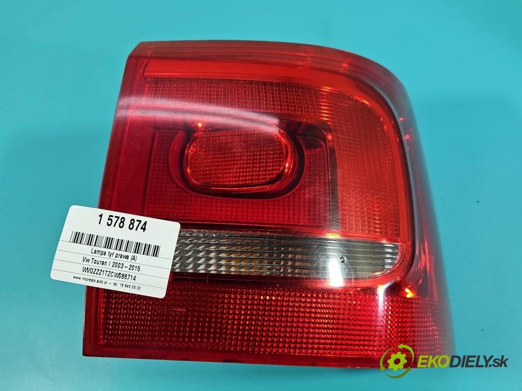 Vw Touran I 2003-2015 2.0 tdi 140 hp manual 103 kW 1968 cm3 5- světlo zadní pravé 1T0945096R (Klika dveří ostatní)