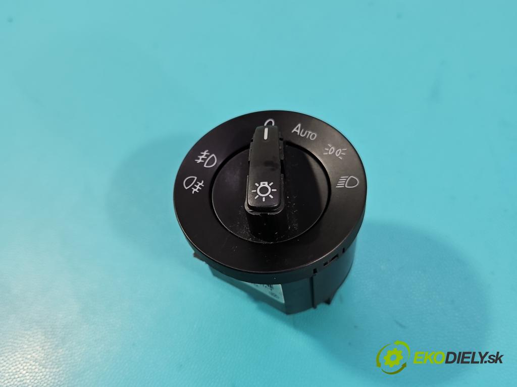 Vw Touran I 2003-2015 2.0 tdi 140 hp manual 103 kW 1968 cm3 5- Přepínač světel na deska: 3C8941431A