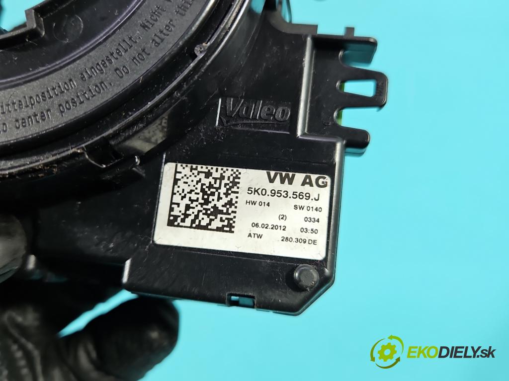 Vw Touran I 2003-2015 2.0 tdi 140 HP manual 103 kW 1968 cm3 5- Páska: airbag 5K0953569J (Airbag)