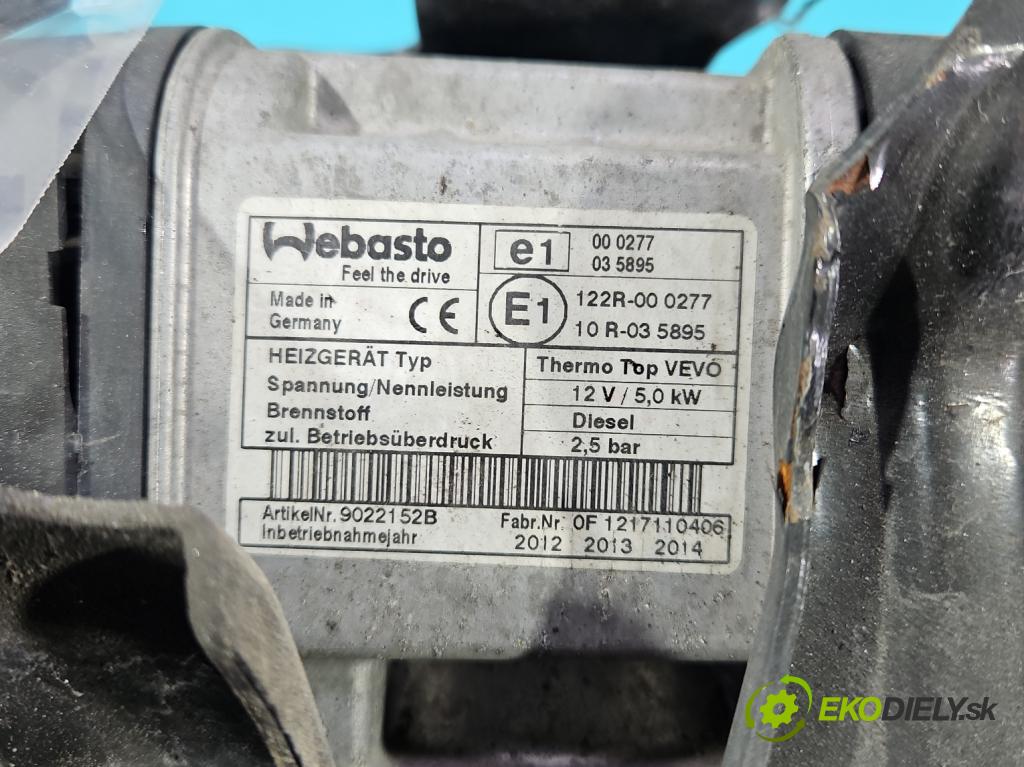 Vw Touran I 2003-2015 2.0 tdi 140 HP manual 103 kW 1968 cm3 5- Webasto 1K0815065AR (Webasto (nezávislé kúrenie))