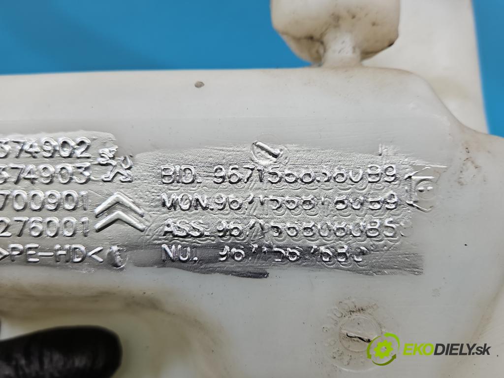 Citroen Berlingo II 2008-2018 1.6 hdi 75 HP manual 55 kW 1560 cm3 5- nádržka tekutina: ostrekovačov 9671568380