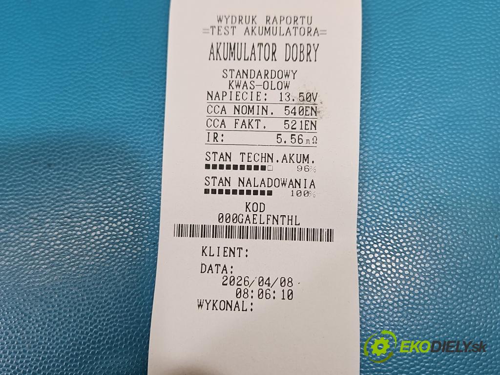 Ford Fusion USA 2012-2020 2.0 EcoBoost: 241KM automatic 177 kW 1999 cm3 4- Akumulator automobilovy