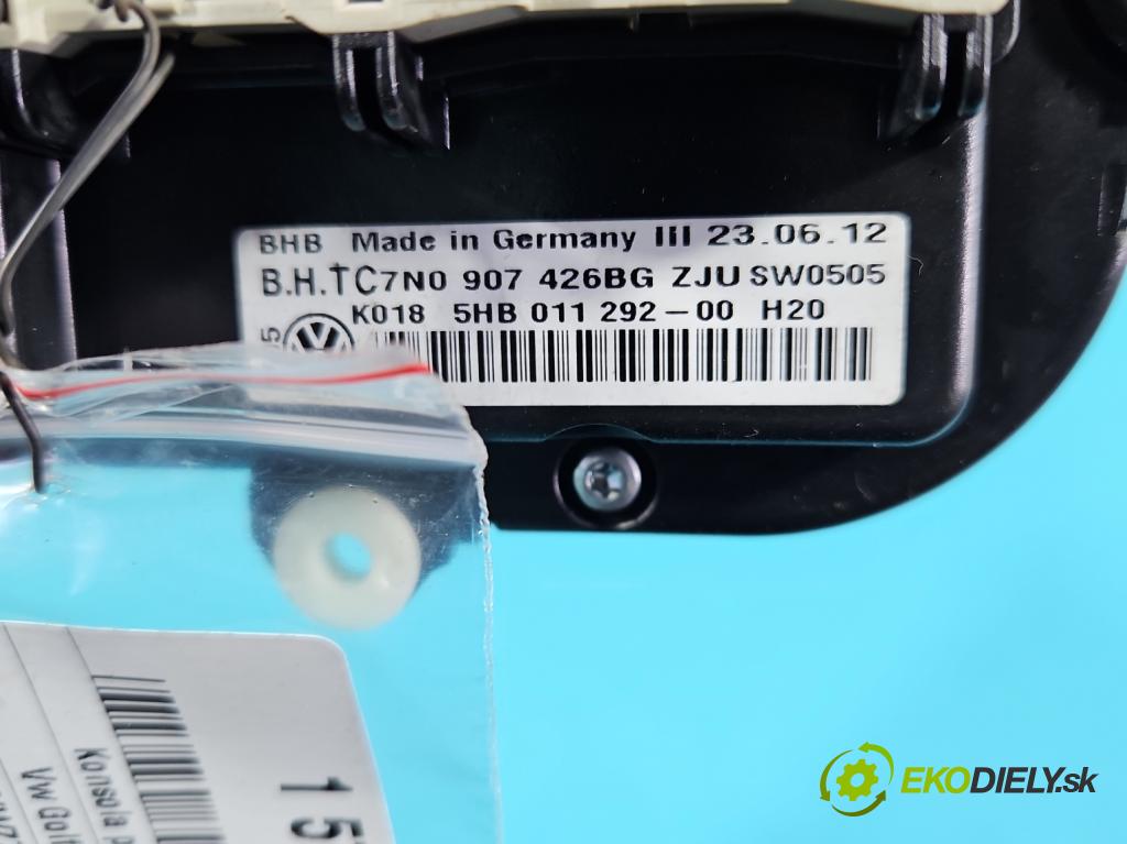 Vw Golf VI 2008-2013 1.6 tdi 105 HP manual 77 kW 1598 cm3 5- panel kúrenia 5HB011292