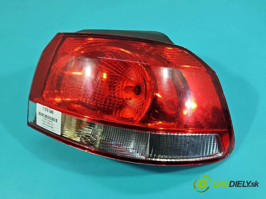 Vw Golf VI 2008-2013 1.6 tdi 105 HP manual 77 kW 1598 cm3 5- svetlo / reflektor zadné pravé 5K0945096E (Kľučka dverí ostatné)
