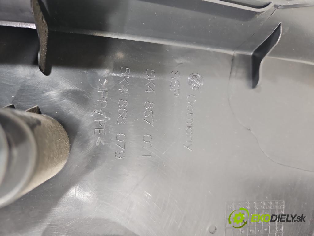 Vw Golf VI 2008-2013 1.6 tdi 105 HP manual 77 kW 1598 cm3 5- Čalounictví: dvere predné ľavé 5K4867011