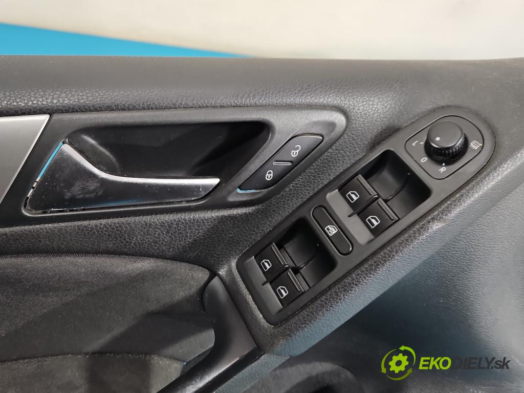 Vw Golf VI 2008-2013 1.6 tdi 105 HP manual 77 kW 1598 cm3 5- Čalounictví: dvere predné ľavé 5K4867011