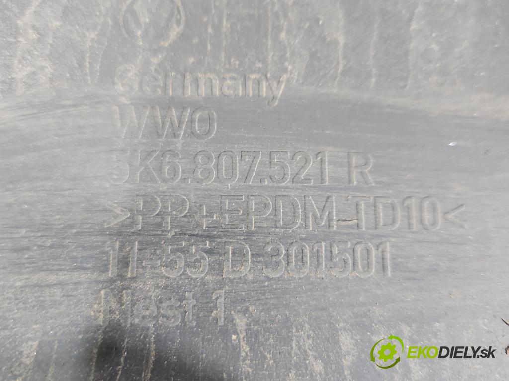 Vw Golf VI 2008-2013 1.6 tdi 105 HP manual 77 kW 1598 cm3 5- nárazník zadné 5K6807421 (Kľučka dverí ostatné)