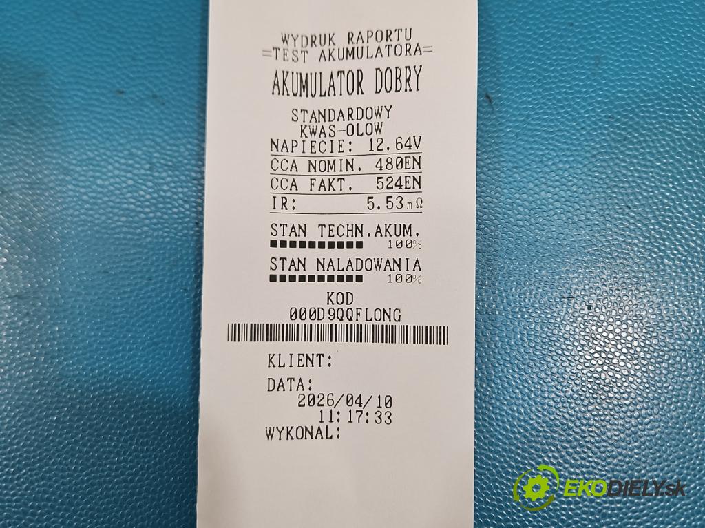 Vw Golf VI 2008-2013 1.6 tdi 105 HP manual 77 kW 1598 cm3 5- Akumulator automobilovy