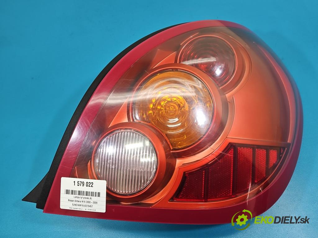Nissan Almera N16 2000-2006 1.5 dci 82 HP manual 60 kW 1461 cm3 3- svetlo / reflektor zadné pravé  (Kľučka dverí ostatné)