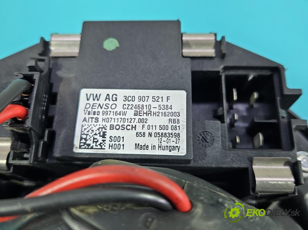 Vw Touran I 2003-2015 2.0 tdi 140 HP manual 103 kW 1968 cm3 5- ventilátor vzduchu 3C0907521F