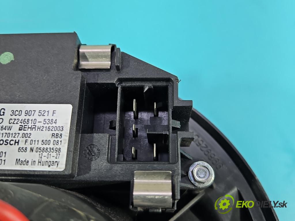 Vw Touran I 2003-2015 2.0 tdi 140 HP manual 103 kW 1968 cm3 5- ventilátor vzduchu 3C0907521F